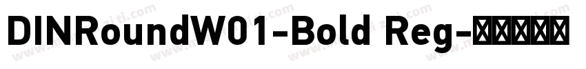 DINRoundW01-Bold Reg字体转换